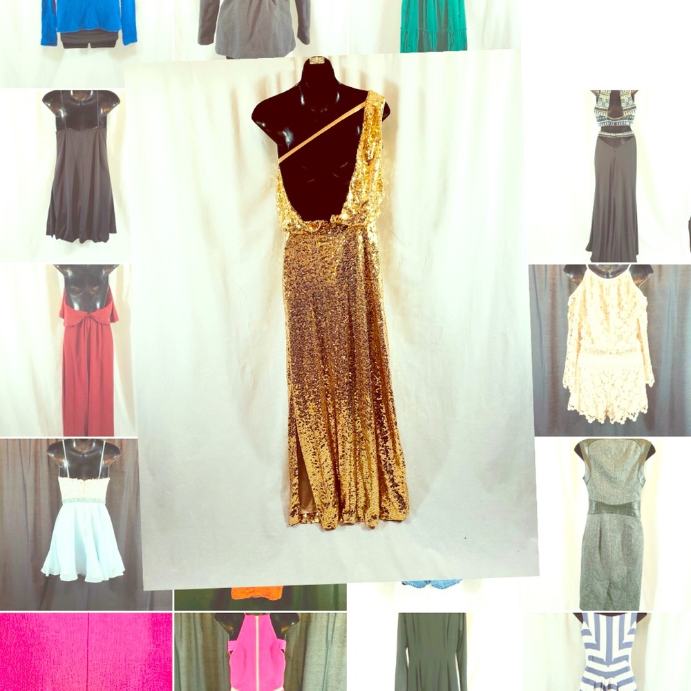 Aidan Mattox sequins evening gown